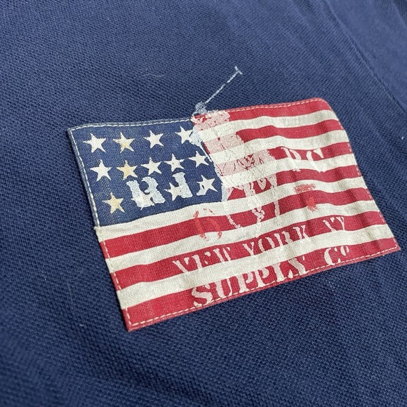 Polo Ralph Lauren Shirt Mens M Custom Slim Fit USA Flag Theme Patriotic Polo - Picture 6 of 11